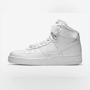 Nike Air Force 1 One Mid Triple White Leather Original CW2289-171 Mens Size 13